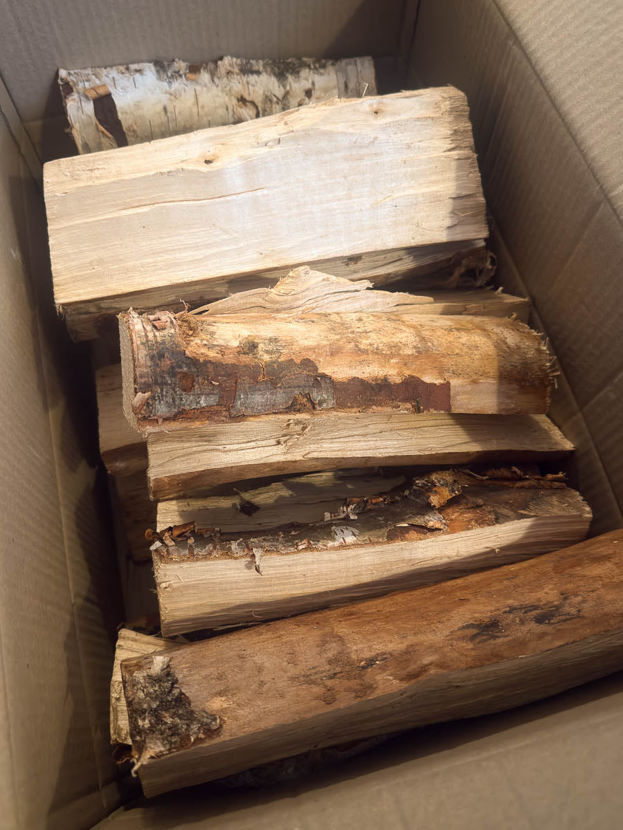 Birch BBQ Offset Smoker Splits Live Fire Fuelwood