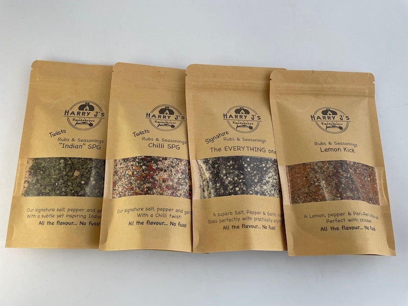 Set of 4 Harry J's BBQ Rubs