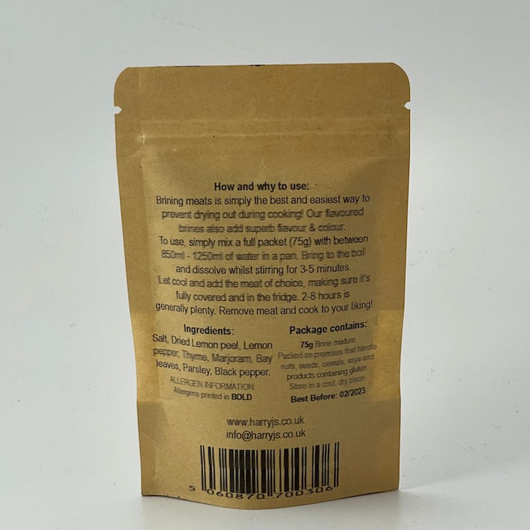 Lemon Pepper Flavoured Brine Mix