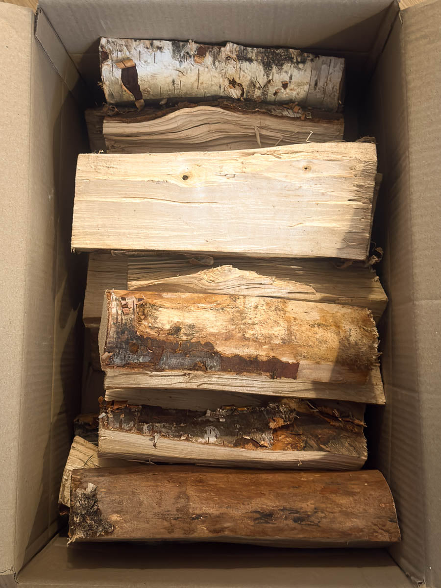 Birch BBQ Offset Smoker Splits Live Fire Fuelwood