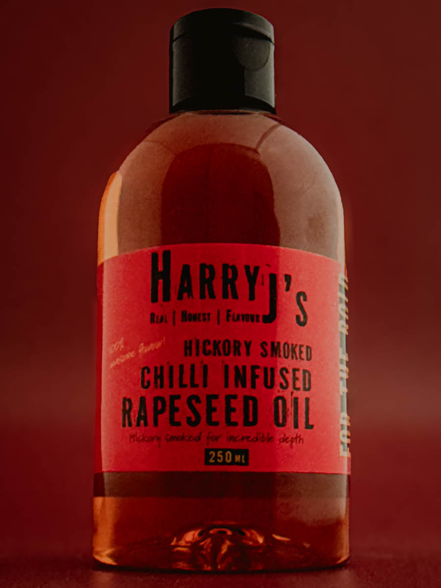 Chilli Infused Smoked Cooking Oil Smoked with Hickory Wood in the UK