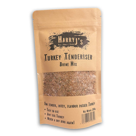 Pouch of Turkey brine tenderiser mix for the most amazing turkey this Christmas. 
