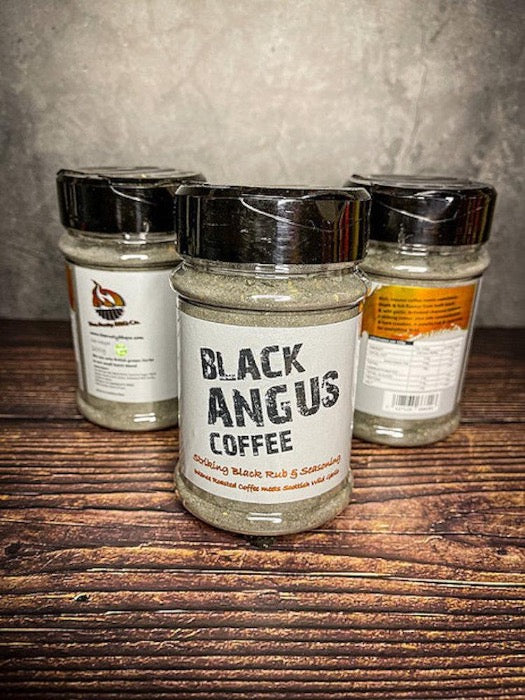 Black Angus Coffee BBQ Rub Harry J's Uk Online, rubs, chunks, charcoal